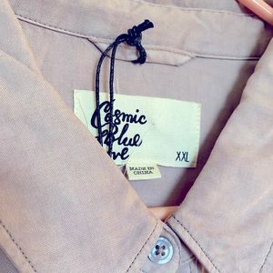 NWT Cosmic Blue Love Sarah Utility Button Up